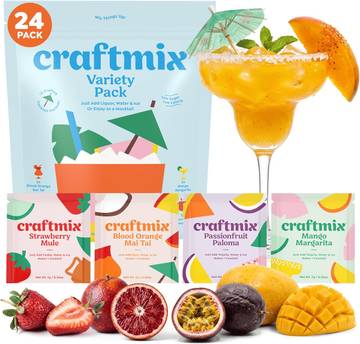 Craftmix Variety Pack Cocktail Mixers & Mocktail Drink Mix