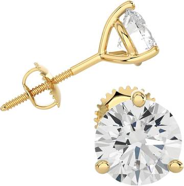 14k Gold Solo Diamond Stud