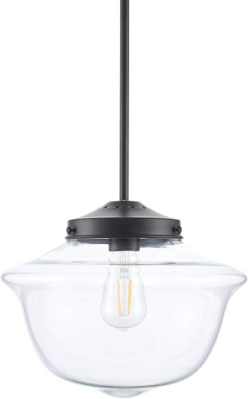 schoolhouse Matte Black Pendant Light
