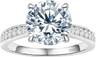 Round Moissanite Engagement Ring