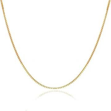 The Mini Chain Necklace in Recycled 14k Gold