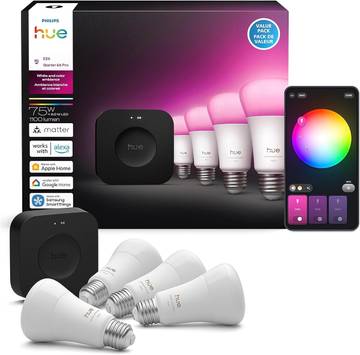 Philips Hue Smart Light Bulbs Starter Kit
