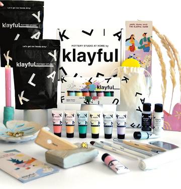 Pottery Kit for Beginners: Air Dry Clay Set