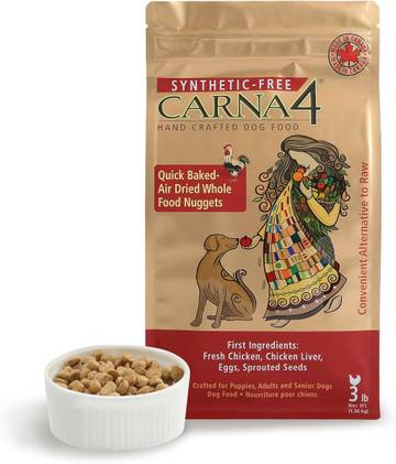 Carna4 Hand Crafted Dog Food Quick Baked Air Dried Chicken Recipe