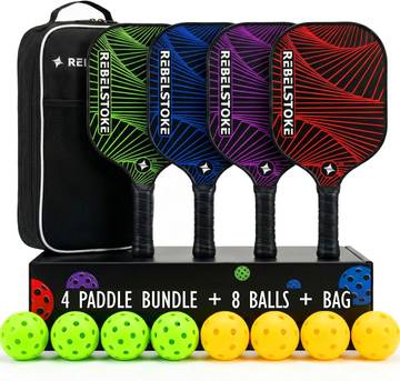 EcoCraft Pickleball Paddle Set - Graphite & Fiberglass Composite