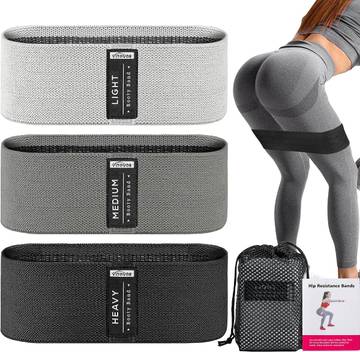 EcoSync Recycled Rubber Booty Bands (Set of 3)