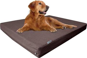 Extra Large Orthopedic Memory Foam Dog Bed with Waterproof Internal Case and Washable Denim Cover