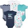 Hudson Baby Unisex Cotton Bodysuits 5-pack