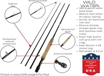 Wild Water Standard Fly Fishing Combo Starter Kit