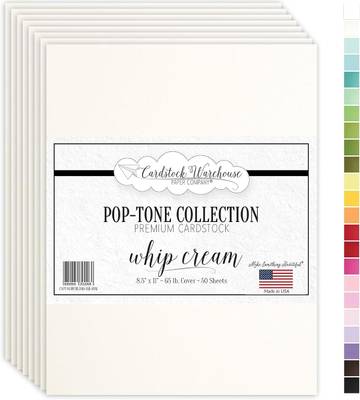 French Paper Pop-Tone Cardstock 8.5 x 11 Inch 65 lb Cover