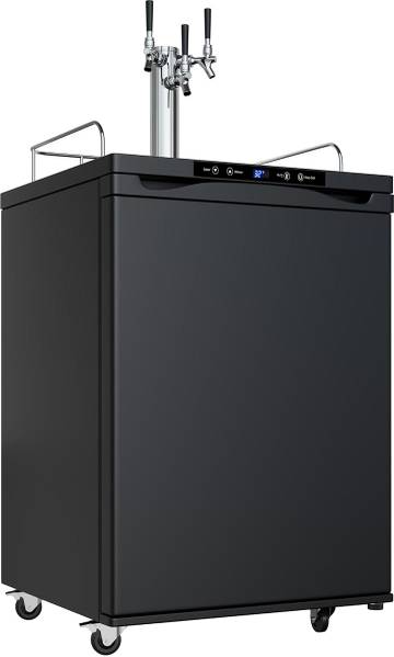 Edgestar KC3000TRIP Full Size Triple Tap Kegerator with Digital Display - Black