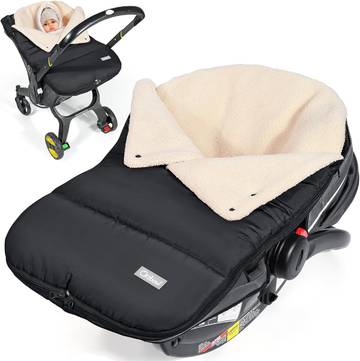 FORbaby Car Seat Cover Garanimal Unisex Toddler Baby, Universal Fit, Black/Silver