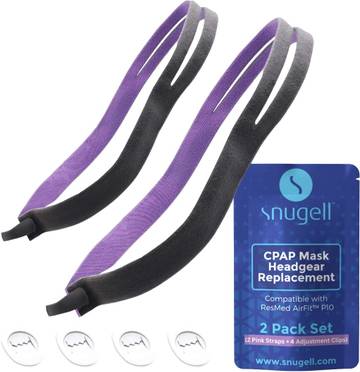 Snugell Replacement Headgear Strap Compatible with AirFit P10 - Pink - 2 Pack