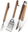 Birchwood Manor BBQ Tool Set with Bamboo Handles