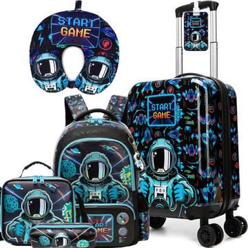 KID'S LUGGAGE SET 16'' HARD SIDE CARRY-ON FOR TRAVEL