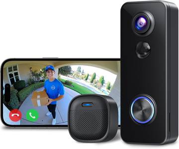 XTU 2K Video Doorbell Camera Wireless with Chime, No Monthly Fee
