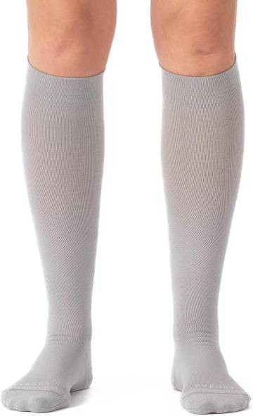 Comrad Classic Compression Socks - 20-30mmHg - circulation, travel, and recovery socks for men and women - Blue Nylon - One Size Fits Most - 14-22 Leg - 04022