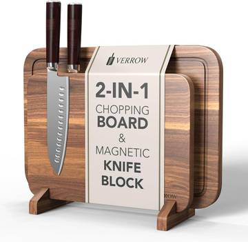 Luke's Culinary Tours - Premium Oak Knife Care Board with Spoon Rest