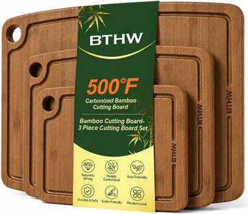 Eco-friendly Bamboo Cutting Board Set - 3 Piece