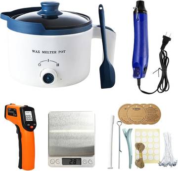 Ksedcon Electric Wax Melting Pot with Thermometer and Wicks