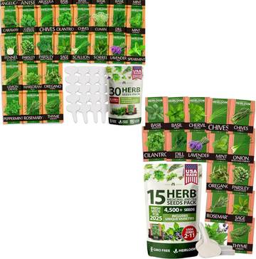 Organic Heirloom Culinary Herb Garden Kit