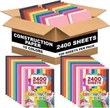 Crayola Construction Paper Bulk Pack (480 Sheets), 10 Assorted Colors, 9x12
