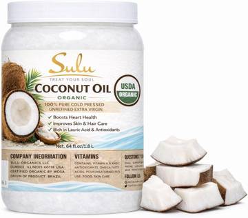 Organic Coconut Oil - Cold Pressed, Unrefined and Virgin