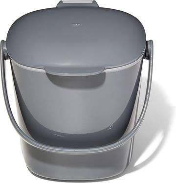 Easy-Clean Compost Bin, 0.75 Gal, Charcoal