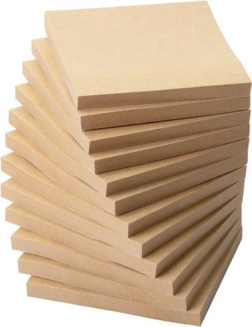 Mr. Pen Kraft Sticky Notes, 3x3 Inches, 12 Pads, Brown