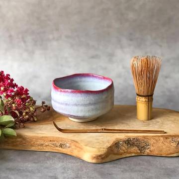 Japanese Traditional Handcrafted Matcha Bowl Chawan Setae - Natural Glazed - 16 oz (460 ml)