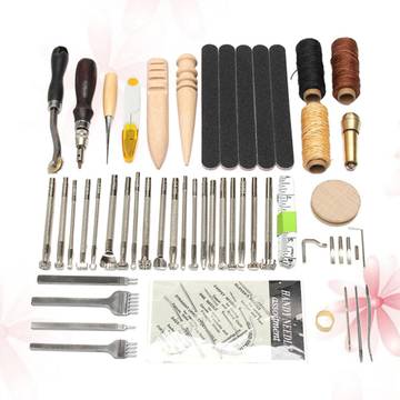 Leather Craft Tool Kit for Hand Sewing Repairs