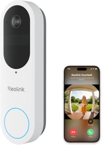 Reolink Battery Video Doorbell (2nd Gen) 2K Wireless Camera White Version