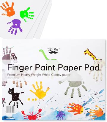 Natural Wood Finger Paint Paper