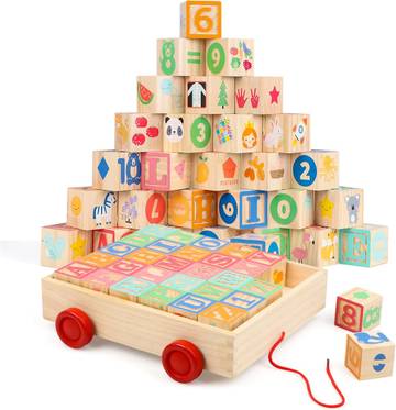 Hape Maya Stacking Wooden Building Blocks
