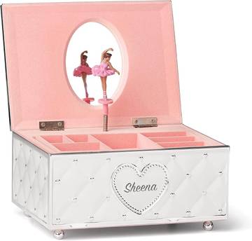 Personalized Childhood Memories African American Ballerina Jewelry Box