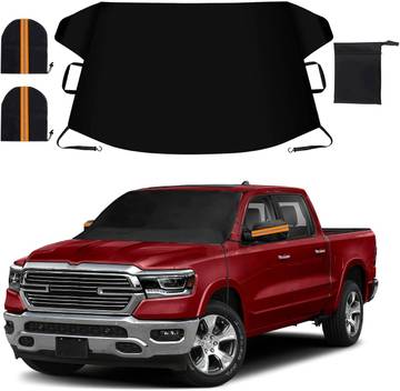 Victraq Winter Car Windshield Snow Cover with Side Mirrors Covers