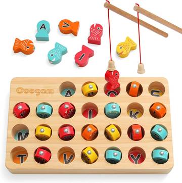 Montessori Toddler Wooden Fishing Game