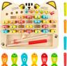 ABC Alphabet Color Sorting Puzzle, Magnetic Fishing Game