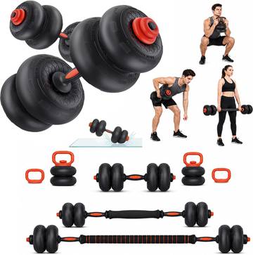 Nooradjust - Adjustable Dumbbell Set - 140 lbs (Pair) - Includes Dumbbell Stand