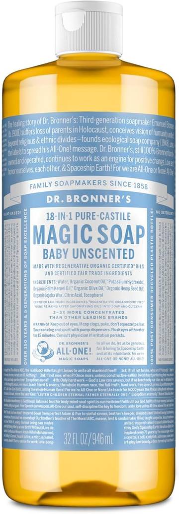 Dr. Bronner's Organic Peppermint Sugar Soap
