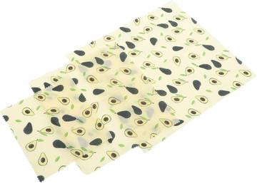 Reusable Beeswax Food Basketry Cloth Wraps (3-Pack)
