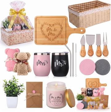 Wedding Gift Basket for Couple - 21 Pieces