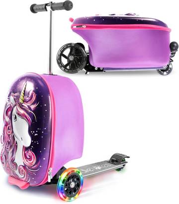 recibo Kids Ride-On Scooter Suitcase - Gold