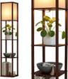Modern Shelf Floor Lamp with Warm White LED Bulb