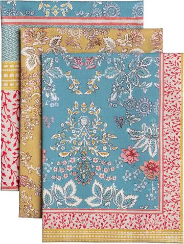 Maison d' Hermine Kitchen Towels Set of 3 Reusable 100% Cotton, 27.50