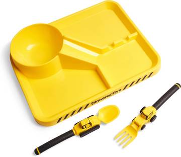 Ekco Enamel Kids Tableware Set (Construction)