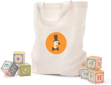 Classic ABC Blocks with Canvas Bag