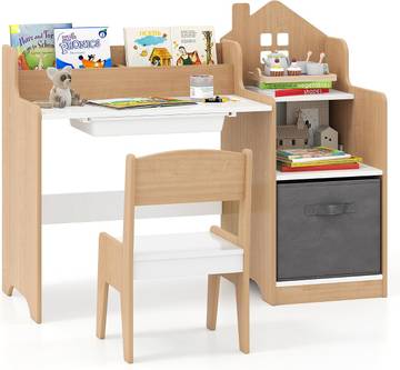 Greenява Kids Ergonomic Desk Chair and Stool Set