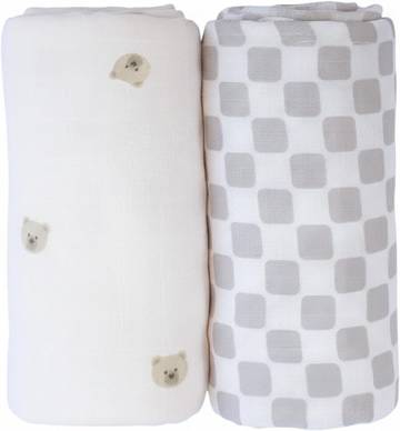 Mushie Bamboo Muslin Swaddle Set of 5 Pack