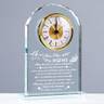 Housewarming Glass Crystal Clock for New Home
